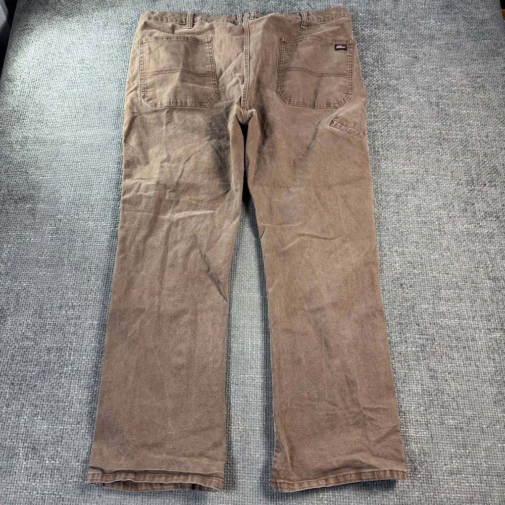 Genuine Dickies Carpenter Pants Mens 42x29 Brown Duck Canvas Utility Y2K Skater